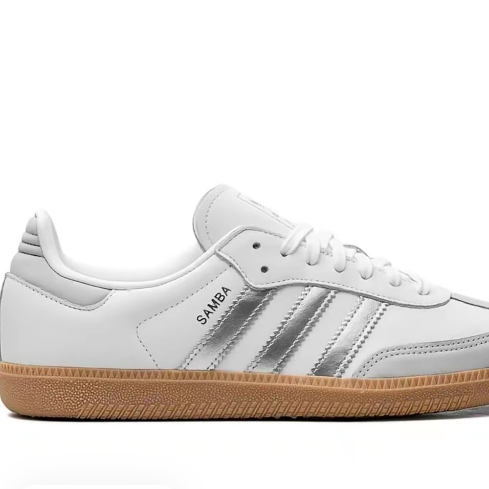 Adidas Samba White and Gray Shoes- Women's US 7.5 - Picture 4 of 11